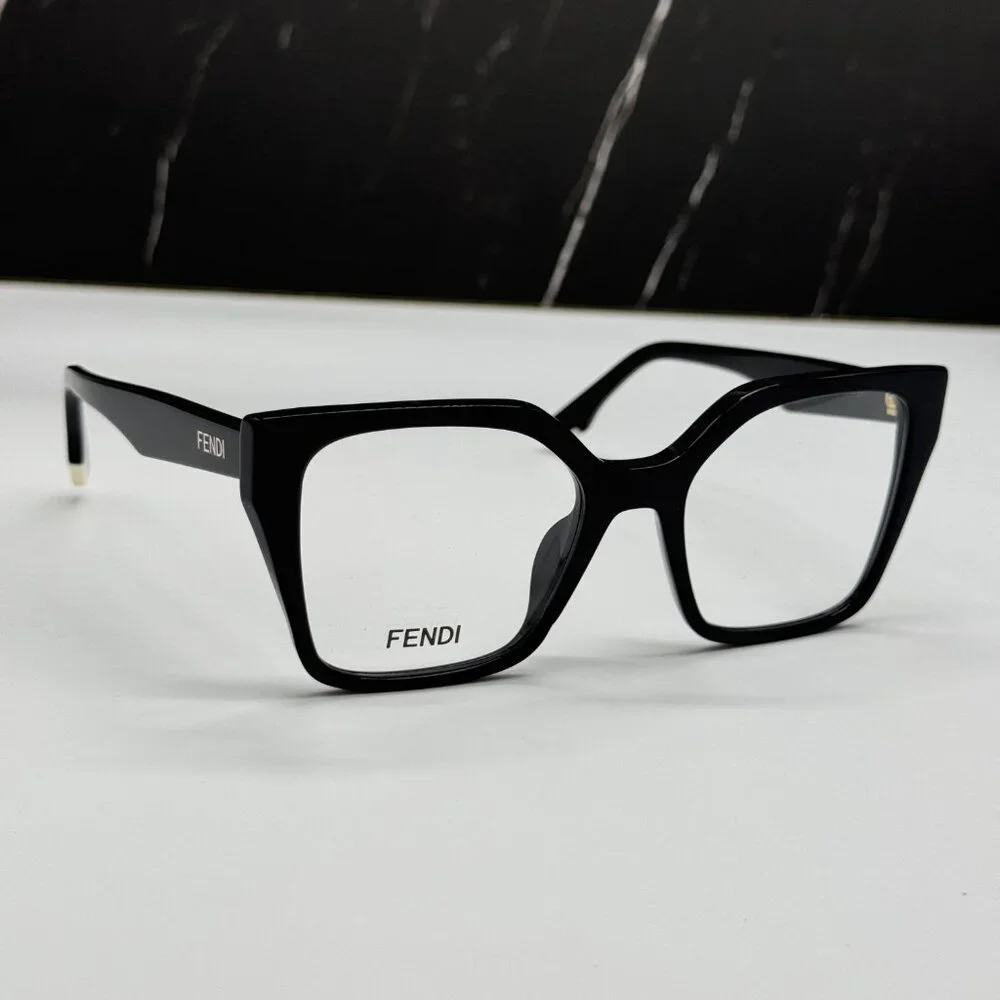 NEW FENDI FE50002I 001 BLACK EYEGLASSES WOMEN FENDI